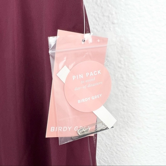 BIRDY GREY Spense Convertible Dress, Chiffon Cabernet, Size Medium, NWT! - Picture 7 of 8